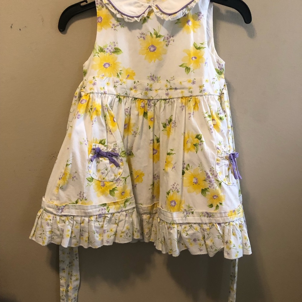 Maggie & Zoe Floral Dress with Lime and Purple